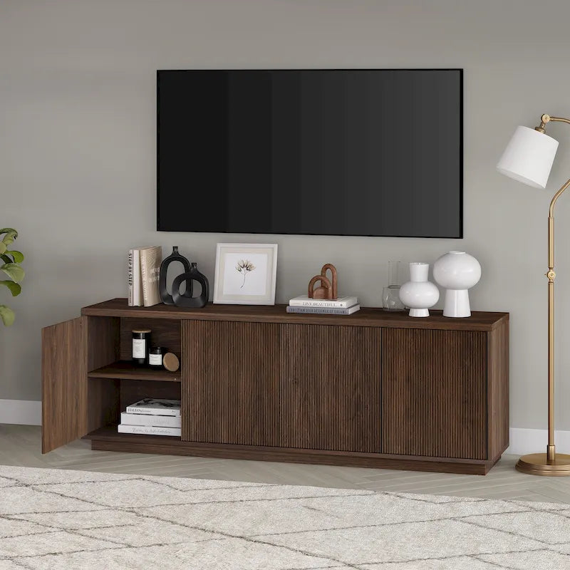 Meuble TV rectangulaire Hanson pour téléviseurs jusqu'à 75 pouces