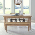 Table de salle à manger en bois massif Grain Wood Furniture Valerie de 63 pouces