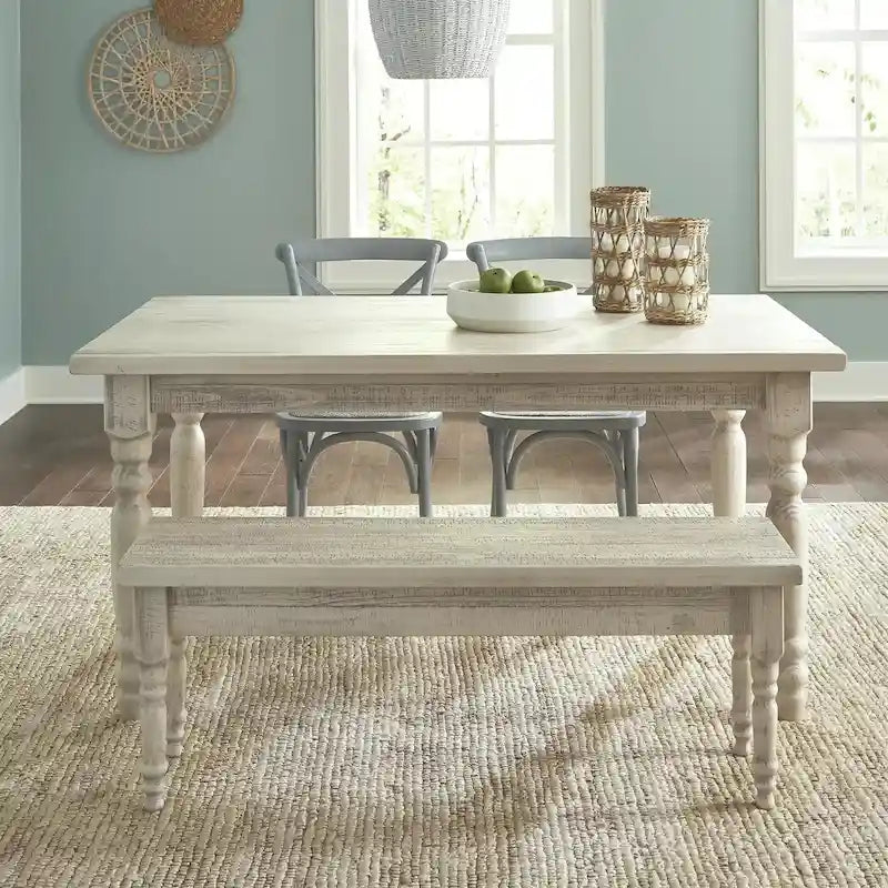 Table de salle à manger en bois massif Grain Wood Furniture Valerie de 63 pouces