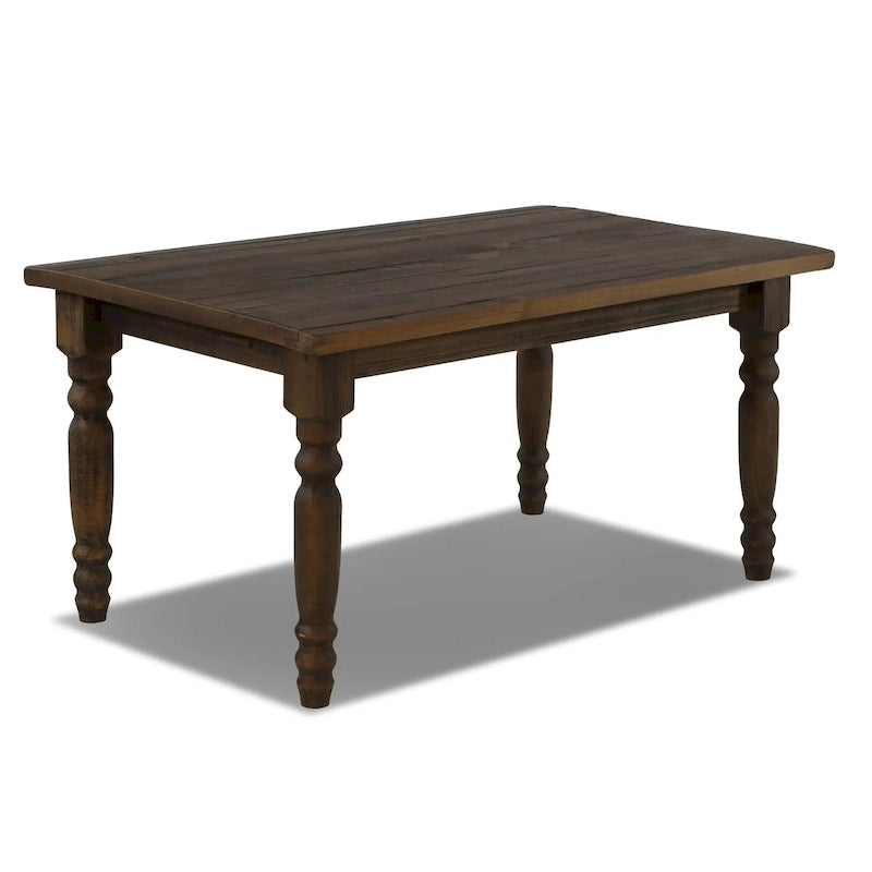 Table de salle à manger en bois massif Grain Wood Furniture Valerie de 63 pouces