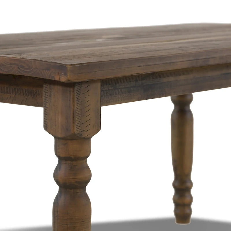 Table de salle à manger en bois massif Grain Wood Furniture Valerie de 63 pouces