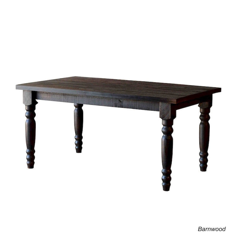Table de salle à manger en bois massif Grain Wood Furniture Valerie de 63 pouces