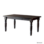 Table de salle à manger en bois massif Grain Wood Furniture Valerie de 63 pouces