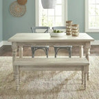 Table de salle à manger en bois massif Grain Wood Furniture Valerie de 63 pouces