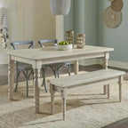 Table de salle à manger en bois massif Grain Wood Furniture Valerie de 63 pouces