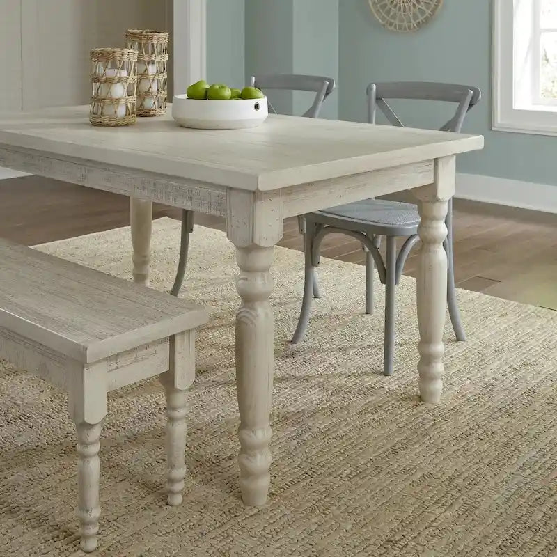 Table de salle à manger en bois massif Grain Wood Furniture Valerie de 63 pouces