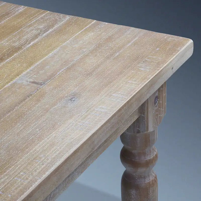Table de salle à manger en bois massif Grain Wood Furniture Valerie de 63 pouces