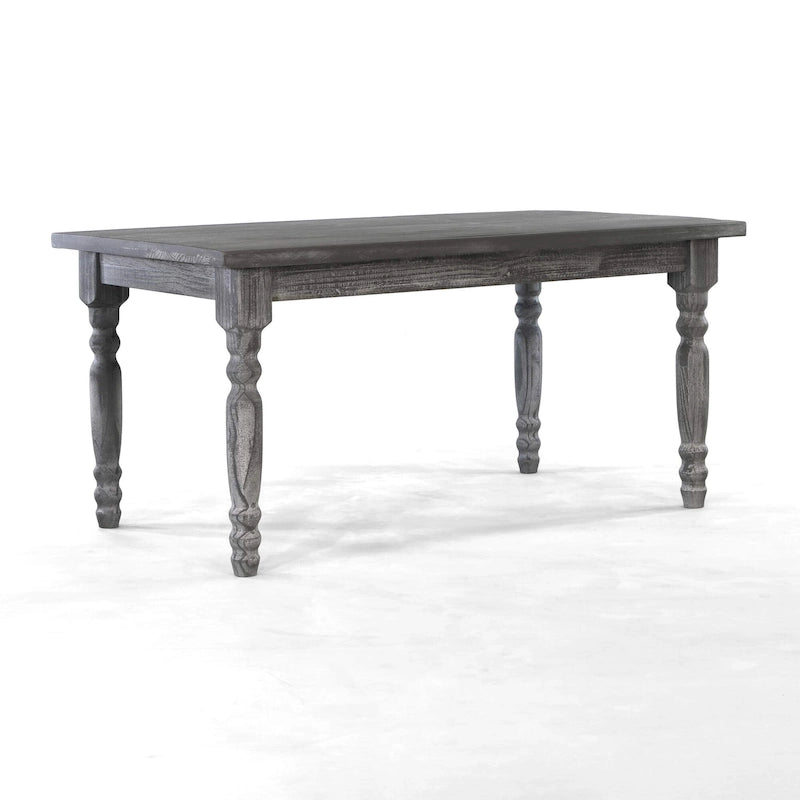 Table de salle à manger en bois massif Grain Wood Furniture Valerie de 63 pouces