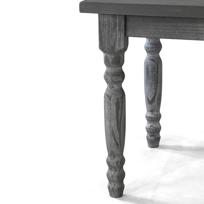 Table de salle à manger en bois massif Grain Wood Furniture Valerie de 63 pouces