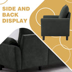 Ensemble canapé d'angle 3 pièces avec fauteuil et pouf