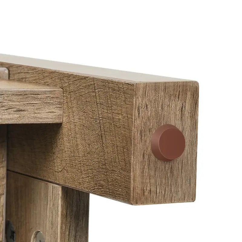 Table basse carrée à 2 niveaux Moasis avec étagère centrale pour salon