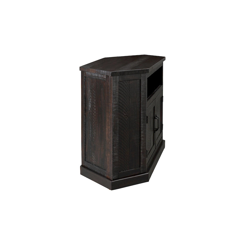 Meuble TV d'angle rustique en bois massif de 50 pouces The Gray Barn Danebury