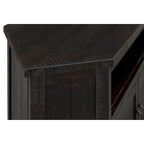 Meuble TV d'angle rustique en bois massif de 50 pouces The Gray Barn Danebury