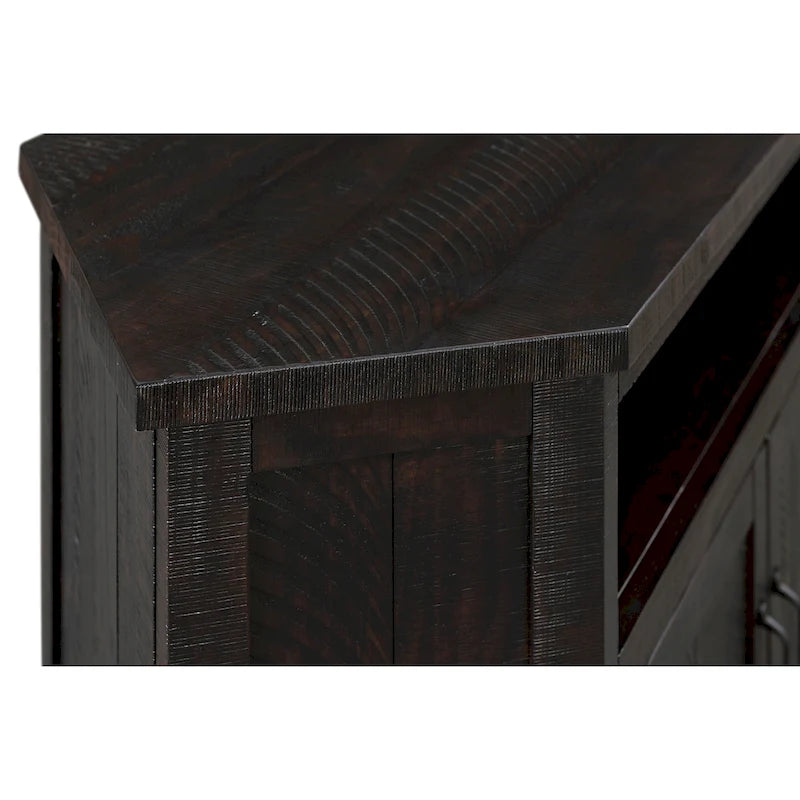 Meuble TV d'angle rustique en bois massif de 50 pouces The Gray Barn Danebury