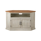Meuble TV d'angle rustique en bois massif de 50 pouces The Gray Barn Danebury