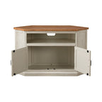 Meuble TV d'angle rustique en bois massif de 50 pouces The Gray Barn Danebury