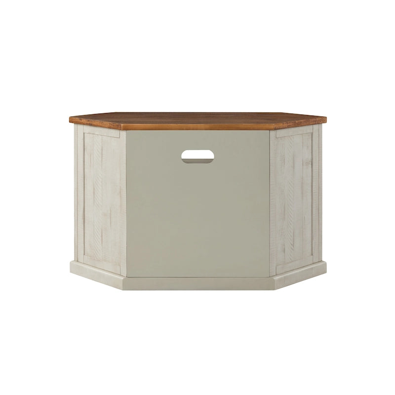 Meuble TV d'angle rustique en bois massif de 50 pouces The Gray Barn Danebury