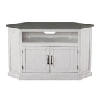 Meuble TV d'angle rustique en bois massif de 50 pouces The Gray Barn Danebury