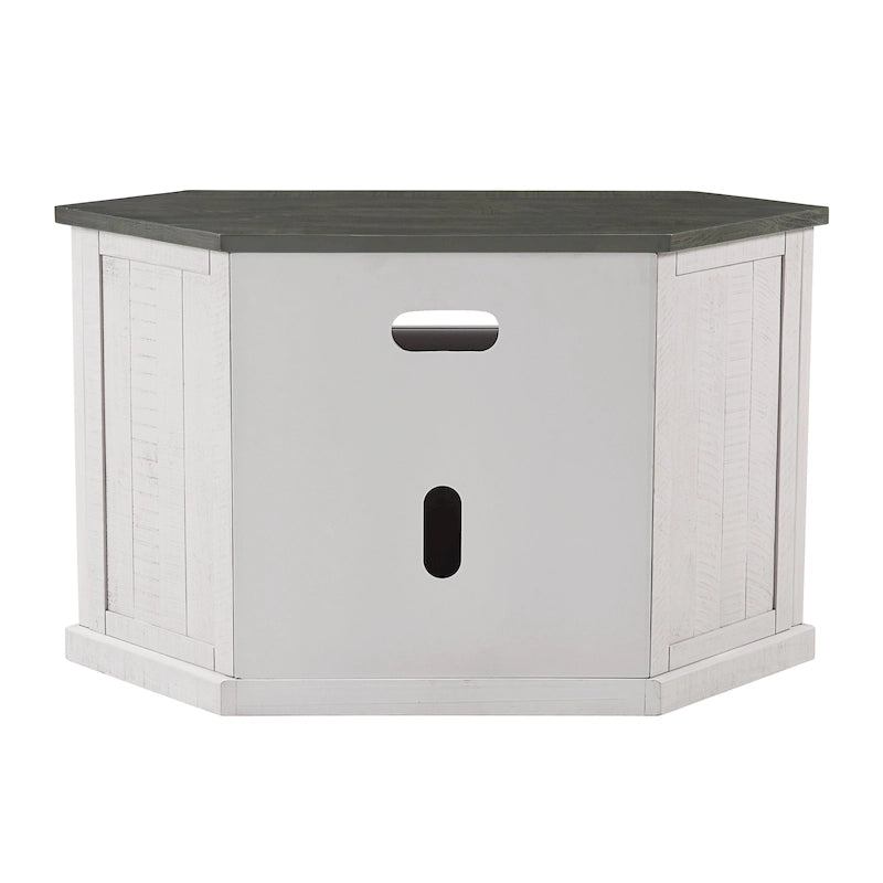 Meuble TV d'angle rustique en bois massif de 50 pouces The Gray Barn Danebury