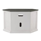 Meuble TV d'angle rustique en bois massif de 50 pouces The Gray Barn Danebury