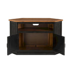Meuble TV d'angle rustique en bois massif de 50 pouces The Gray Barn Danebury