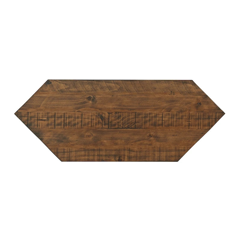 Meuble TV d'angle rustique en bois massif de 50 pouces The Gray Barn Danebury