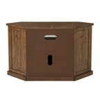 Meuble TV d'angle rustique en bois massif de 50 pouces The Gray Barn Danebury