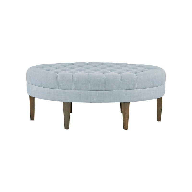 Pouf capitonné en bois massif Madison Park Chase Surfboard