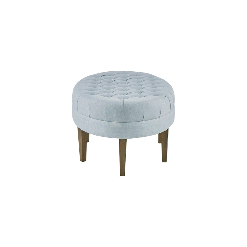 Pouf capitonné en bois massif Madison Park Chase Surfboard