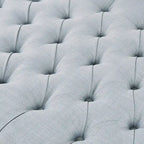 Pouf capitonné en bois massif Madison Park Chase Surfboard