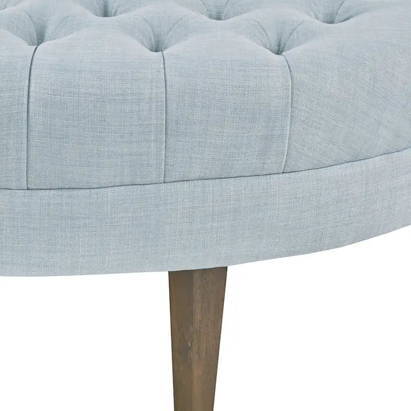Pouf capitonné en bois massif Madison Park Chase Surfboard
