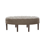 Pouf capitonné en bois massif Madison Park Chase Surfboard
