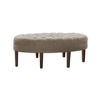 Pouf capitonné en bois massif Madison Park Chase Surfboard