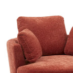 Fauteuil club pivotant rembourré avec piètement en métal