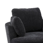 Fauteuil club pivotant rembourré avec piètement en métal