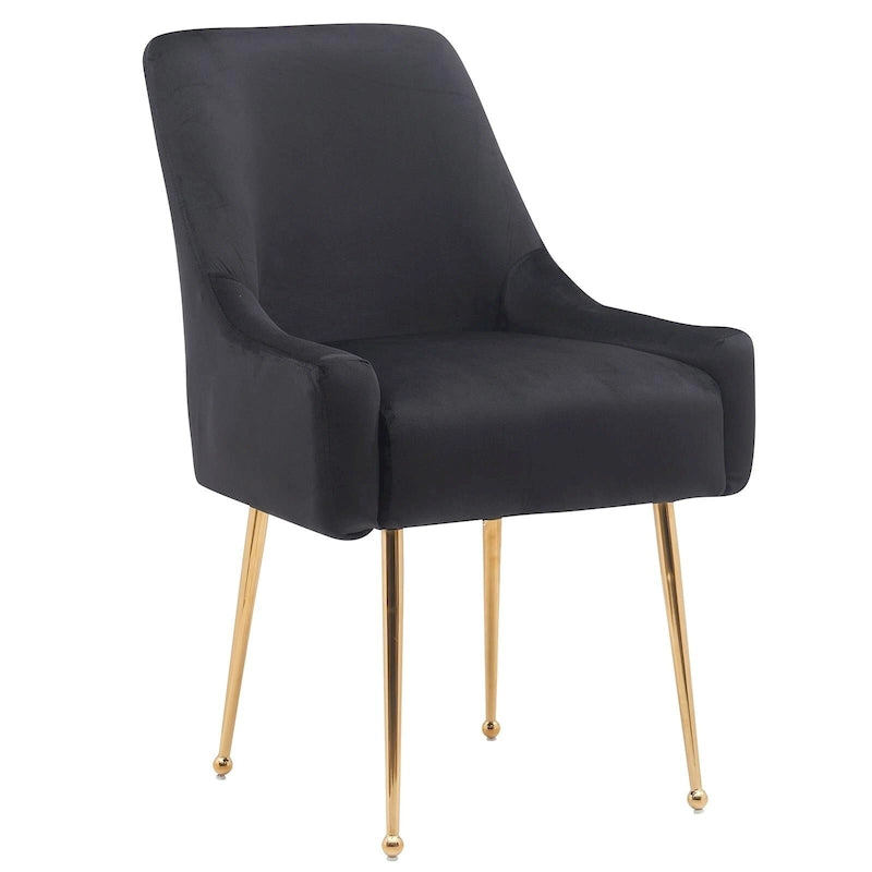 Ensemble de 2 chaises de salle à manger capitonnées en velours