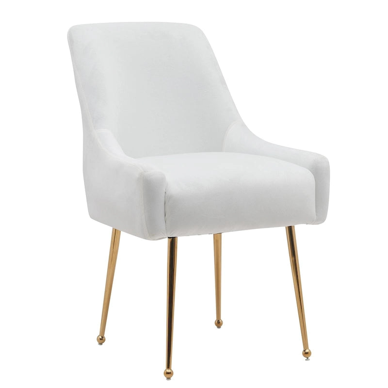 Ensemble de 2 chaises de salle à manger capitonnées en velours