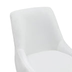 Ensemble de 2 chaises de salle à manger capitonnées en velours