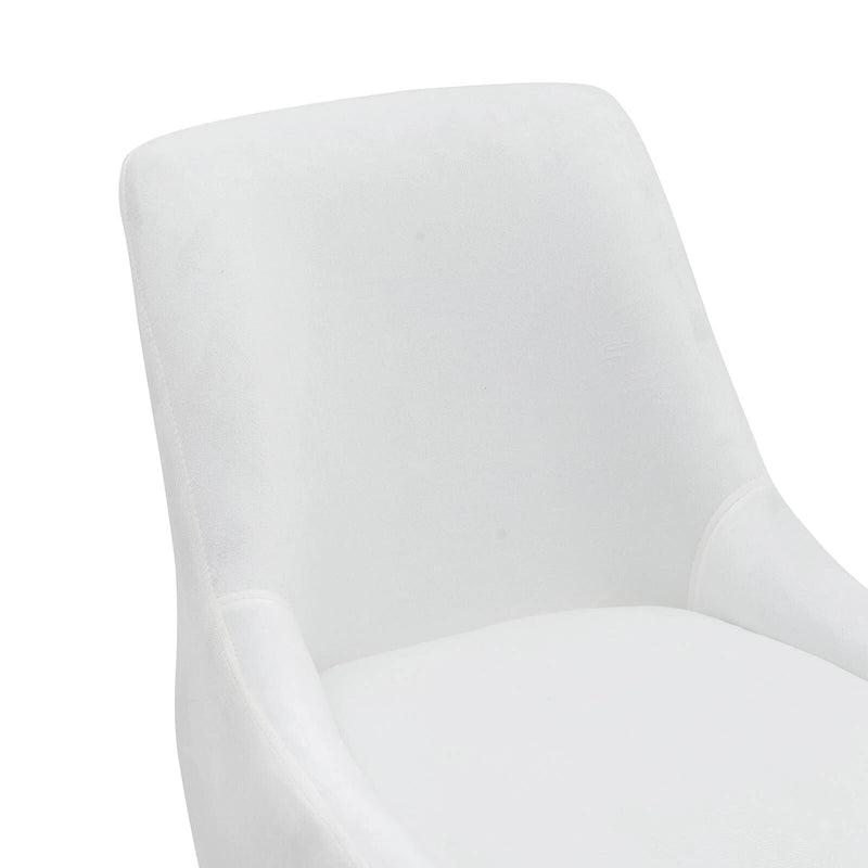 Ensemble de 2 chaises de salle à manger capitonnées en velours