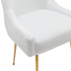 Ensemble de 2 chaises de salle à manger capitonnées en velours