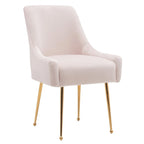 Ensemble de 2 chaises de salle à manger capitonnées en velours