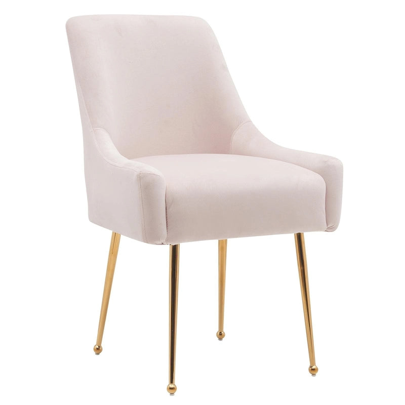 Ensemble de 2 chaises de salle à manger capitonnées en velours