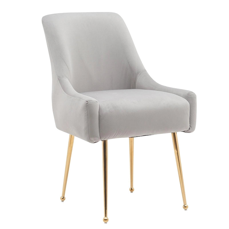 Ensemble de 2 chaises de salle à manger capitonnées en velours