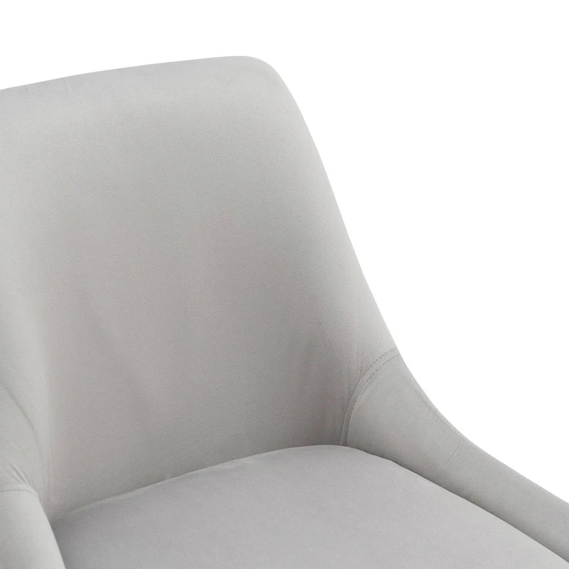 Ensemble de 2 chaises de salle à manger capitonnées en velours