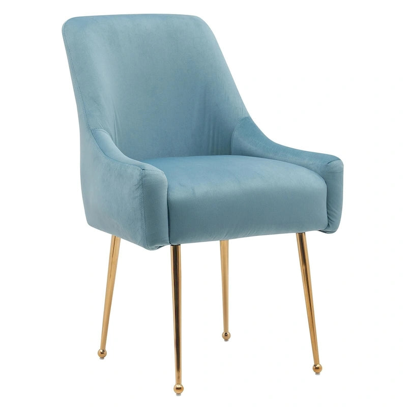 Ensemble de 2 chaises de salle à manger capitonnées en velours