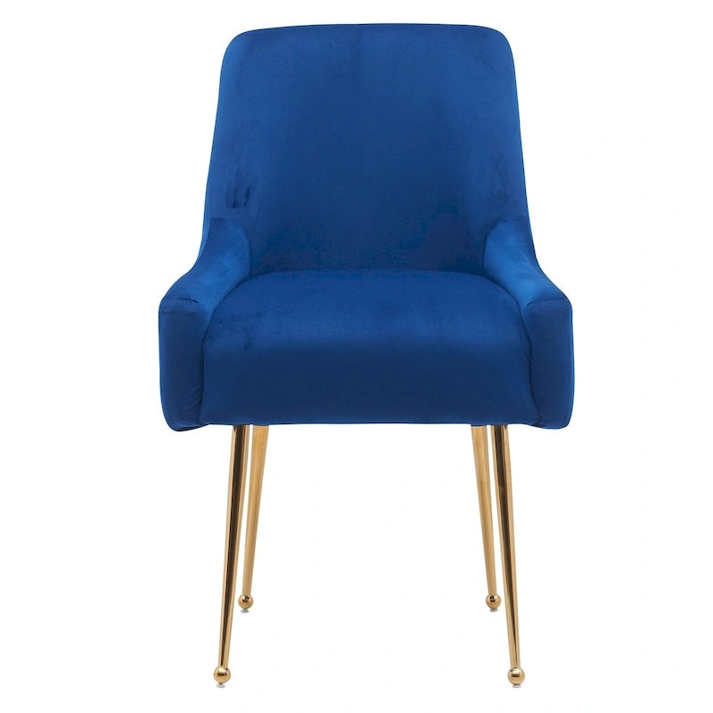 Ensemble de 2 chaises de salle à manger capitonnées en velours