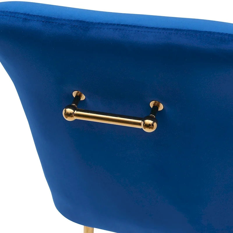 Ensemble de 2 chaises de salle à manger capitonnées en velours