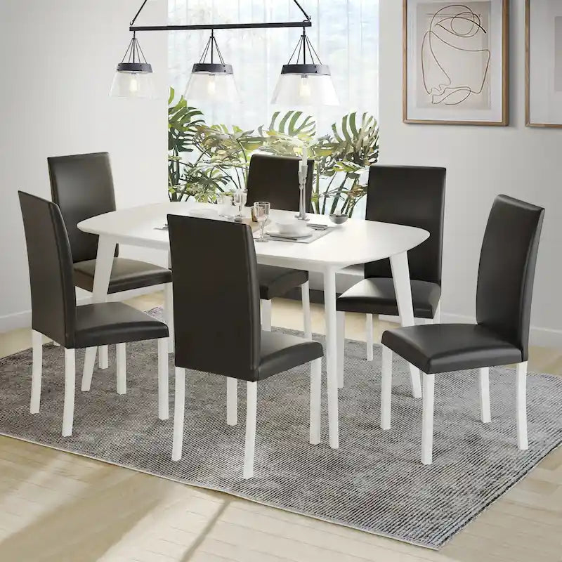Ensemble de salle à manger moderne et élégant 7 pièces CraftPorch