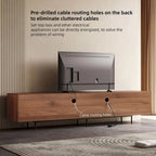Meuble TV de style moderne du milieu du siècle avec 4 portes de rangement, compatible avec les téléviseurs jusqu'à 100 pouces, centre de divertissement pour le salon