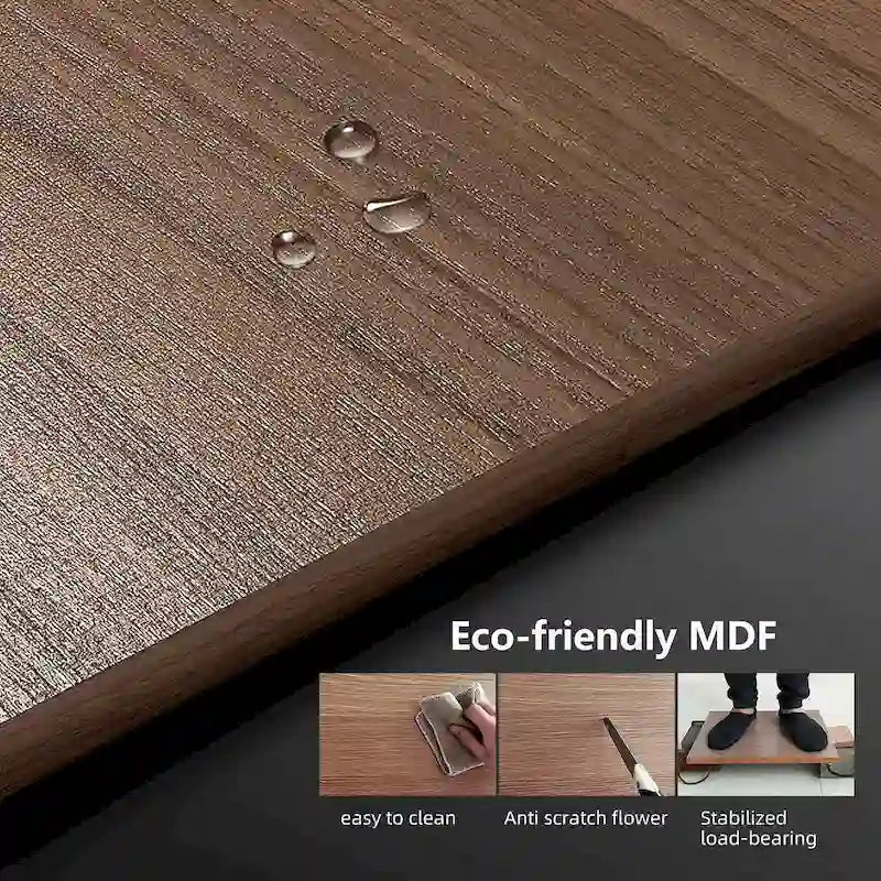 Meuble TV de style moderne du milieu du siècle avec 4 portes de rangement, compatible avec les téléviseurs jusqu'à 100 pouces, centre de divertissement pour le salon